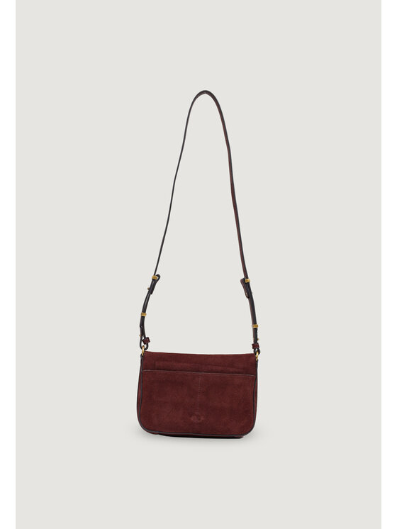 PINKO PINKO Torebka LOVE SATCHEL MINI SUEDE Brązowy