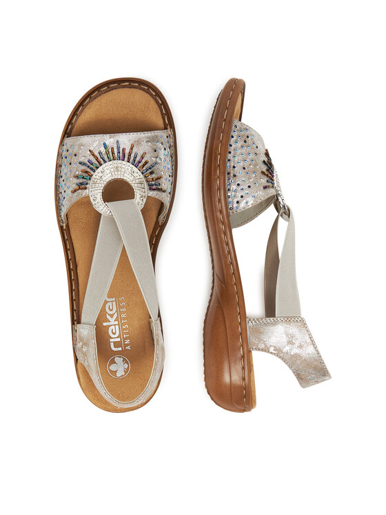 Rieker Rieker Sandali 60880-90 Siva
