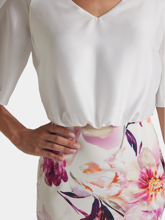 Swing Swing Koktel haljina 5AG16100 Šarena Slim Fit