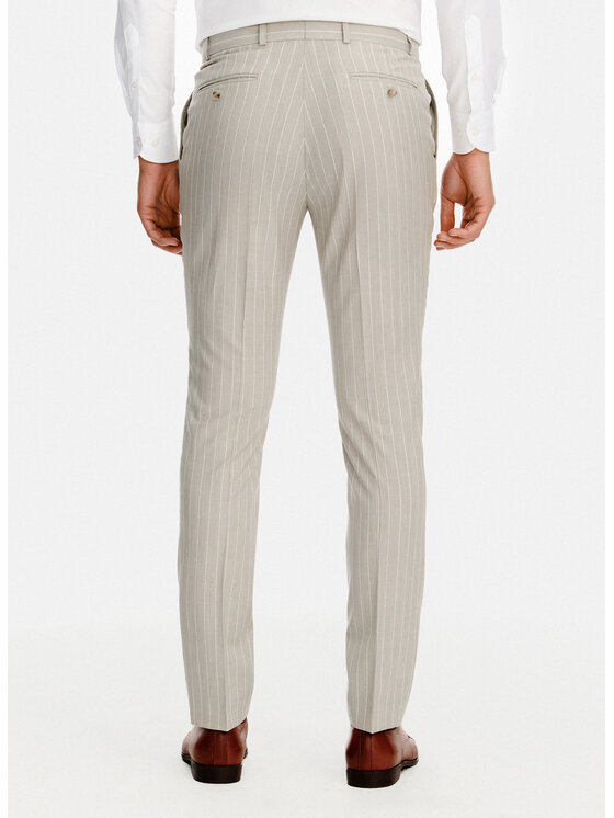 Pako Lorente Pako Lorente Spodnie garniturowe P26SP-6G-027 Beżowy Slim Fit