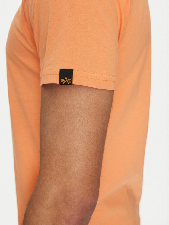 Alpha Industries Alpha Industries T-Shirt 146509 Pomarańczowy Regular Fit