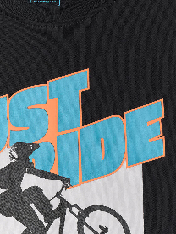 4F 4F T-Shirt SKATE & RIDE Czarny Loose Fit