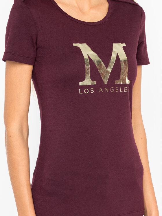 T-shirt 94G618 6873Z Bordeaux Regular Fit