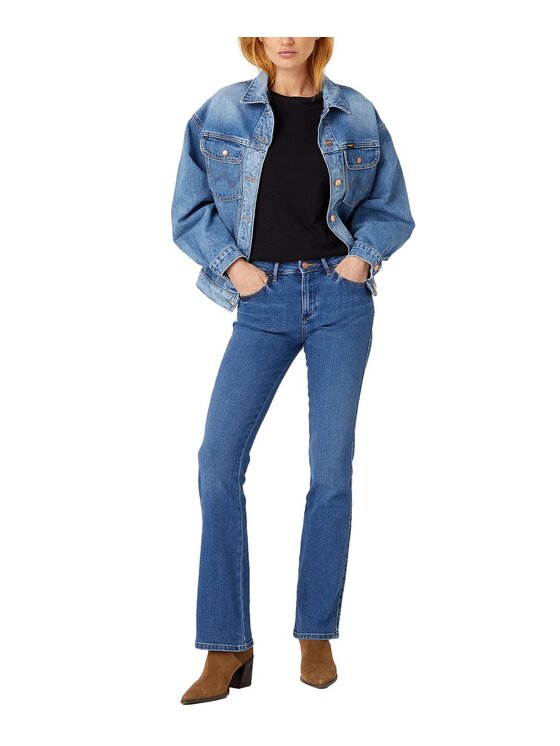 Wrangler Wrangler Jeansy W28B4734R Niebieski Slim Fit
