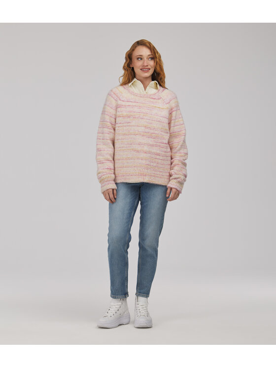 Lee Cooper Lee Cooper Sweter SONIA Różowy Regular Fit