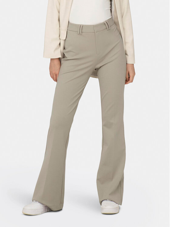 ONLY ONLY Kalhoty z materiálu Peach 15298660 Béžová Flared Fit