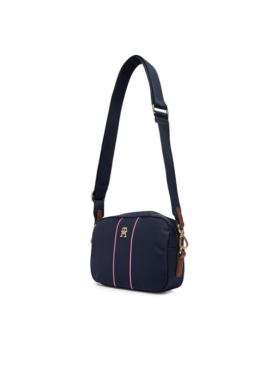 Tommy Hilfiger Tommy Hilfiger Táska Popette Camera Bag Corp AW0AW17710 Sötétkék