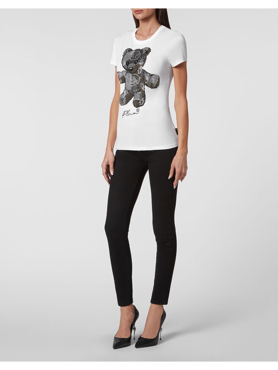 PHILIPP PLEIN PHILIPP PLEIN T-Shirt 8273 Biały Regular Fit