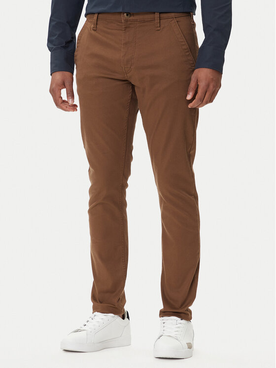 G-Star Raw G-Star Raw Chino kalhoty Chino 3.0 D25179-C105 Hnědá Skinny Fit