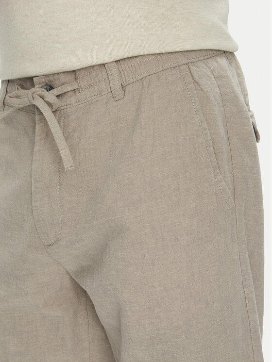 Lindbergh Lindbergh Kalhoty z materiálu 30-008003 Šedá Tapered Fit