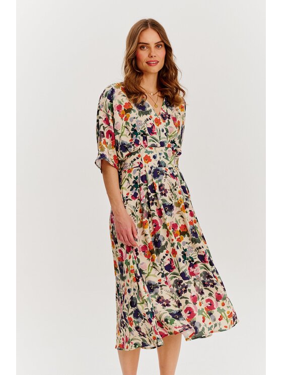 NAOKO NAOKO Sukienka codzienna Golden Meadow Kolorowy Regular Fit