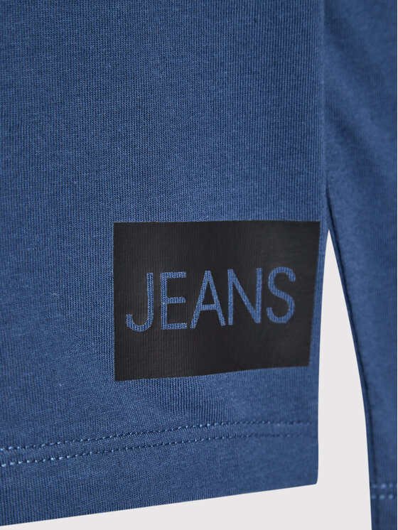 Calvin Klein Jeans Calvin Klein Jeans Bluzka Institutional IB0IB00599 Niebieski Regular Fit