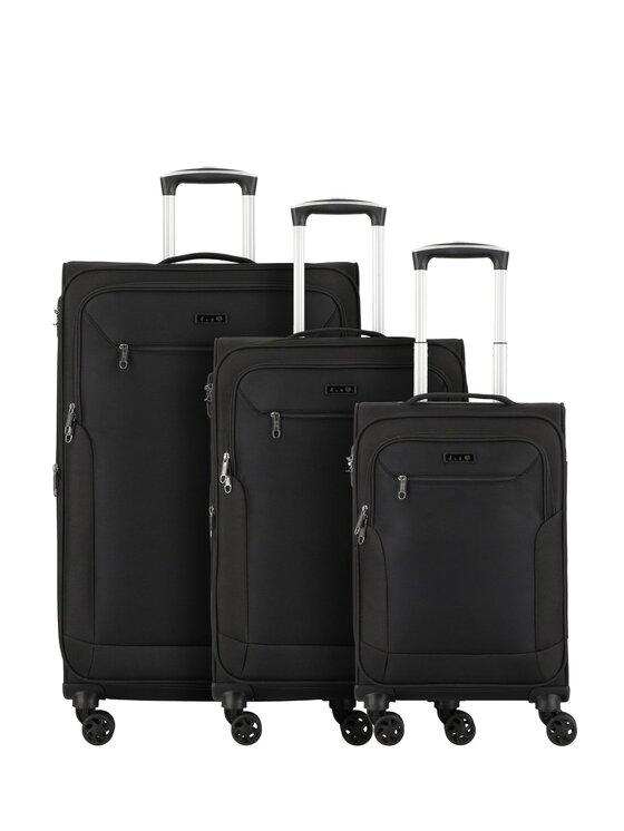 D&N D&N Komplet walizek 180799 Czarny