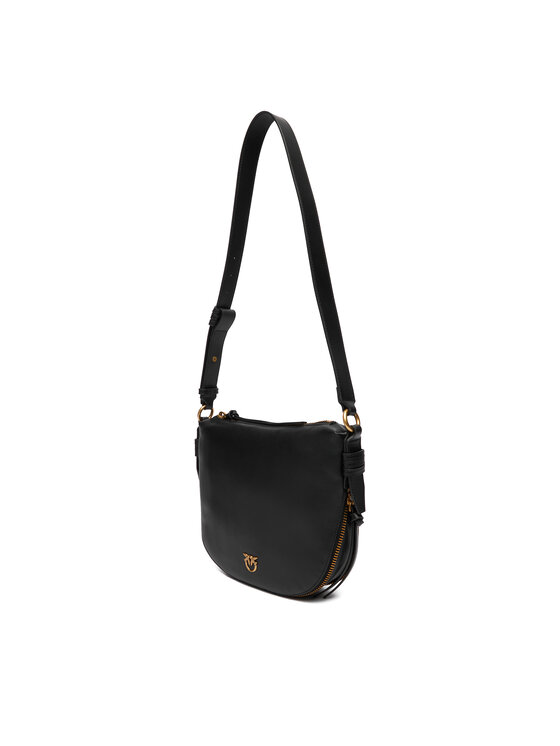 PINKO PINKO Ročna torba Hobo Zip Around Mini Ai 25-26 PLTT 105332 A0QO Črna