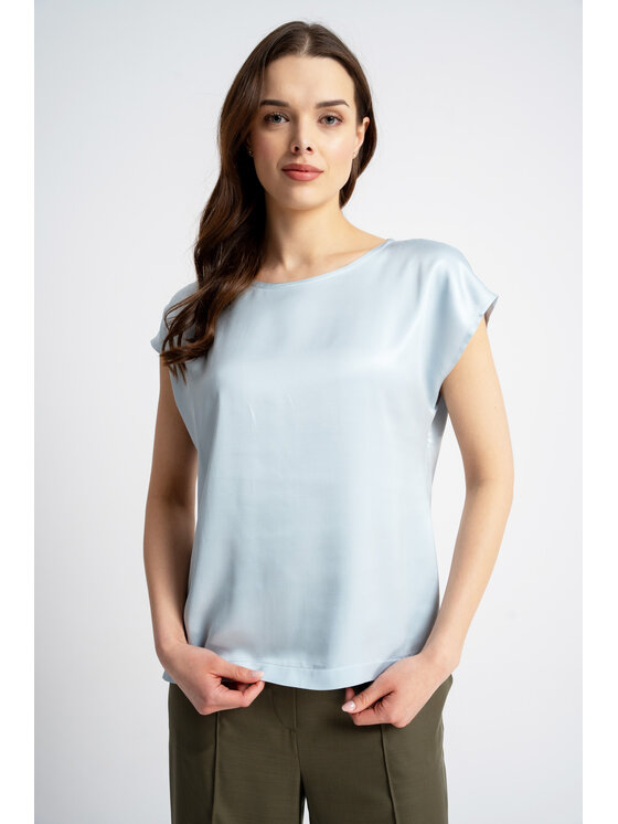 CLICK CLICK Halenka 10-6864 Světle modrá Loose Fit
