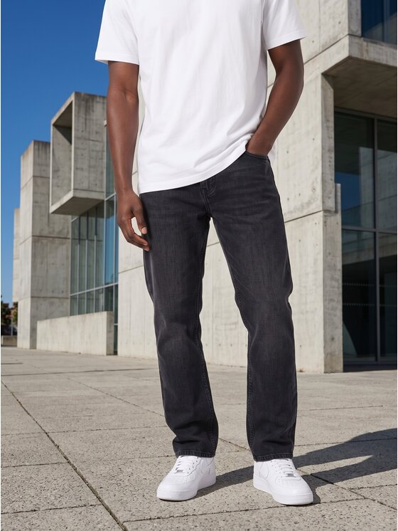 Urban City Urban City Jeansy Klasyczne 131766 Czarny Regular Fit