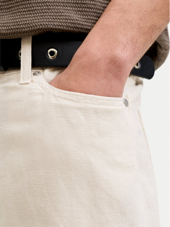 Jack & Jones Jack & Jones Παντελόνι υφασμάτινο Chris 12293296 Ανοιχτό μπεζ Loose Fit