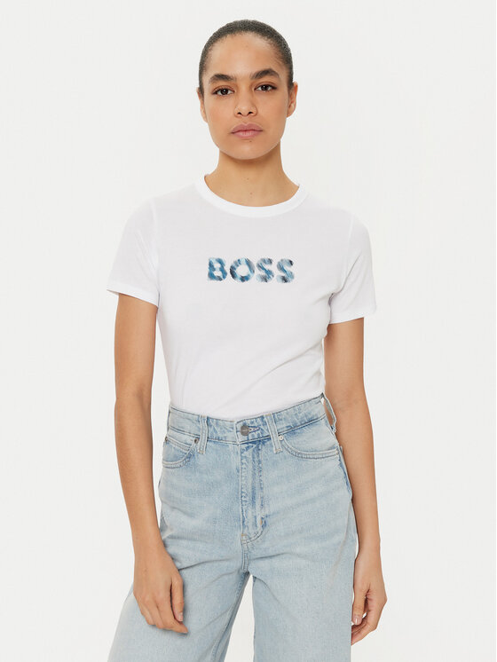 BOSS BOSS T-Shirt C_Elogo 50535322 Bílá Regular Fit