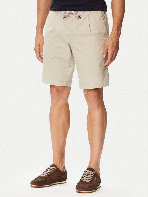 Bugatti Bugatti Stoffshorts 1949-16443E Beige Regular Fit