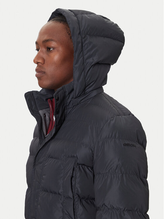 Geox Geox Télikabát Leitan M5628B T3266 F9112 Fekete Regular Fit