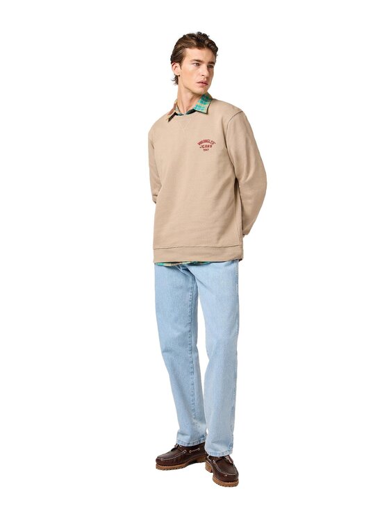 Wrangler Wrangler Bluza 112364092 Beżowy Regular Fit