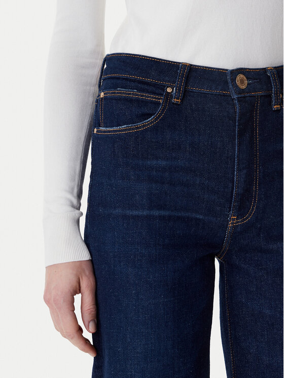 Guess Guess Džínsy W6RA1A D6881 Tmavomodrá Wide Leg