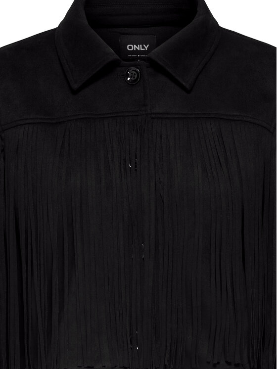 ONLY ONLY Ādas imitācijas jaka Diane 15354896 Melns Regular Fit