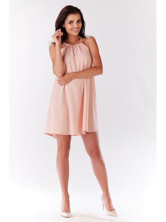 Infinite You Infinite You Sukienka letnia M133 Różowy Basic Fit