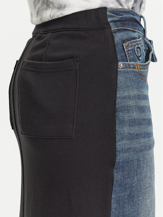 Desigual Desigual Farmer szoknya Twisted 25WWFD03 Sötétkék Regular Fit
