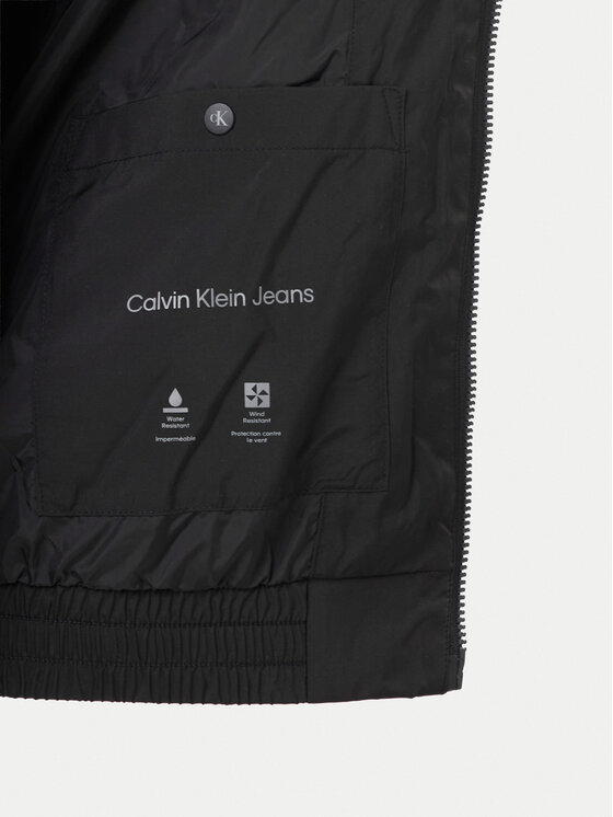 Calvin Klein Jeans Calvin Klein Jeans Vetrovka Harrington LV04RF521G Čierna Regular Fit