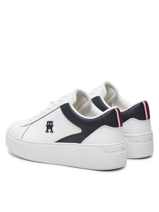 Tommy Hilfiger Tommy Hilfiger Snīkeri Th Platform Court Sneaker FW0FW07910 Balts