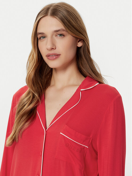Guess Guess Piżama O4BX07 KCIN2 Czerwony