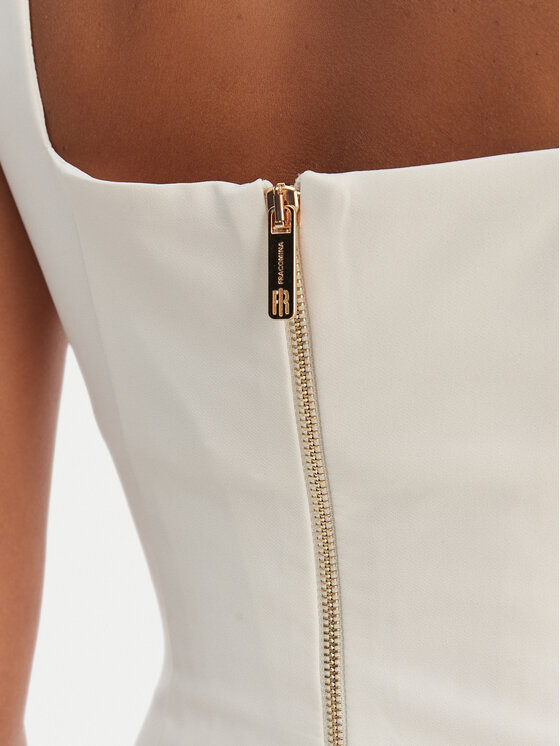 Fracomina Fracomina Abito da cocktail FR26SD2017W42901 Écru Slim Fit