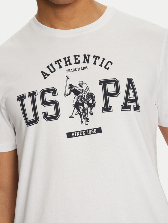 U.S. Polo Assn. U.S. Polo Assn. Тишърт MUP4083 Бял Regular Fit