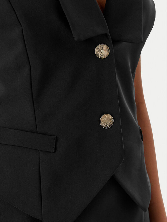 Rinascimento Rinascimento Kokteilinė suknelė CFC0019846002 Juoda Regular Fit