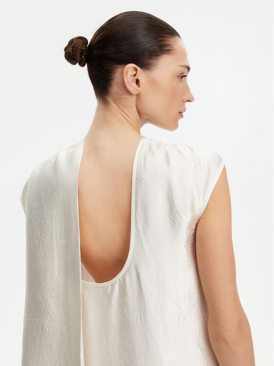 Herskind Herskind Kokteilinė suknelė Leroy 5547196 Balta Relaxed Fit