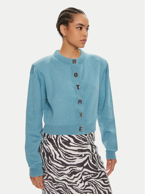 ROTATE ROTATE Strickjacke Magtu 112545332 Blau Regular Fit
