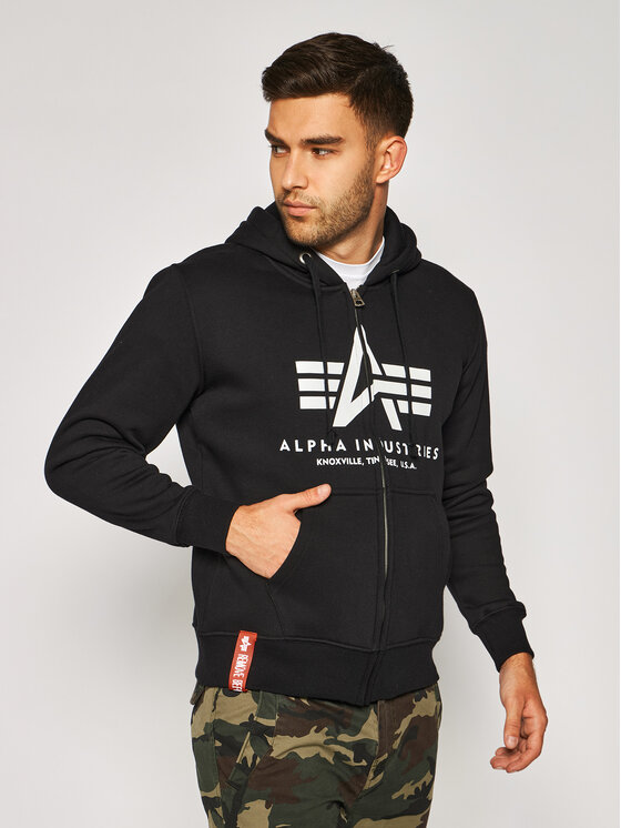 Alpha Industries Alpha Industries Mikina Basic 178325 Černá Regular Fit