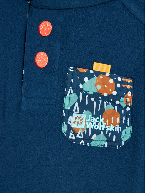 Jack Wolfskin Jack Wolfskin Fleecejacke Villi Button 1609951 Dunkelblau Regular Fit