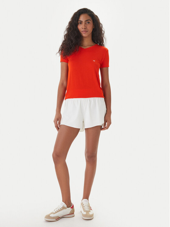 Emporio Armani Emporio Armani T-Shirt EW000409 AF19024 U5029 Korálová Regular Fit