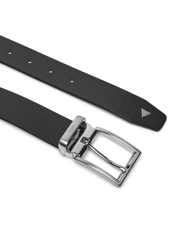 Guess Guess Ζώνη Ανδρική Certosa Saffiano Belts BM7795 P4135 Μαύρο
