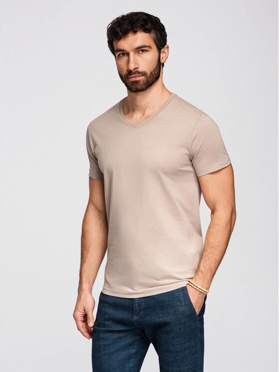 Ombre Ombre Komplet t-shirtów OM-TSBS-0281 Kolorowy Regular Fit