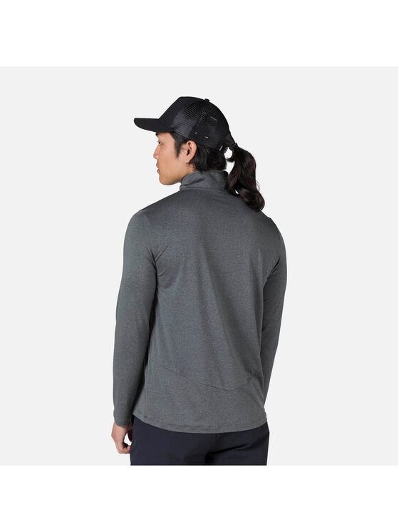 Rossignol Rossignol Longsleeve Slub 1/2 Zip Tee Zielony Regular Fit