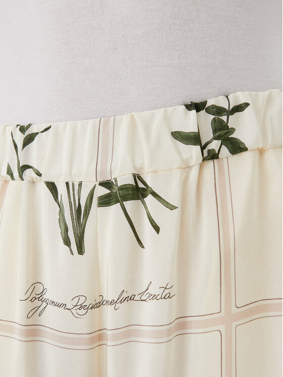 Weekend Max Mara Weekend Max Mara Culotte nadrág Lory 2515131012 Ekru Relaxed Fit
