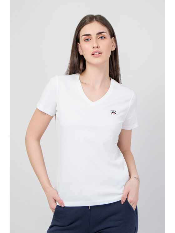 Jott Jott T-Shirt SS23WTSH12-901_M Biały Regular Fit