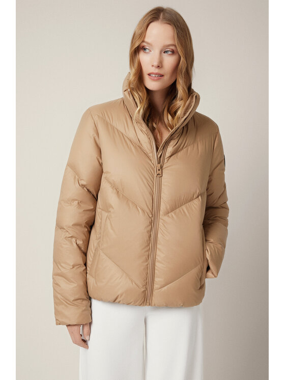 Lancerto Lancerto Kurtka puchowa Rorby KU073225000027 Brązowy Regular Fit