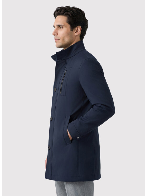 Pako Lorente Pako Lorente Płaszcz przejściowy P26WF-7X-010 Granatowy Regular Fit