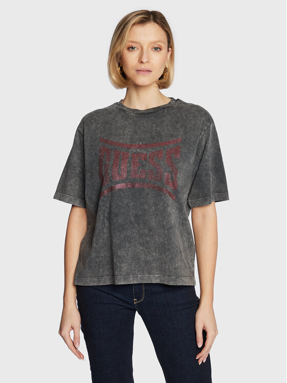 T-shirt W3RI23 K8FQ0 Grigio Regular Fit