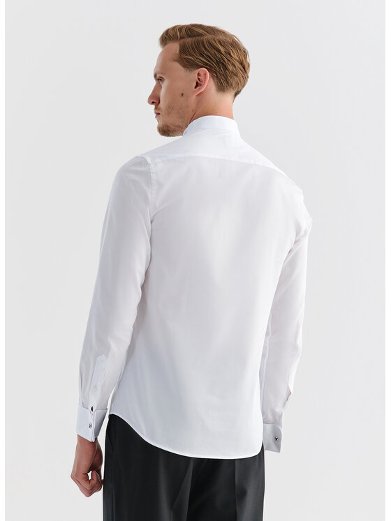 Pako Lorente Pako Lorente Koszula P000B-1X-165 Biały Slim Fit