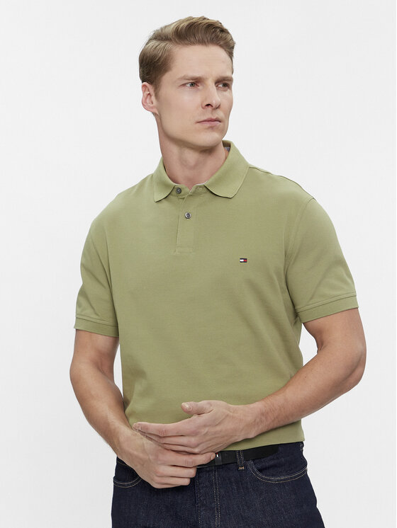 Tommy Hilfiger Polo 1985 MW0MW17770 Zelena Regular Fit